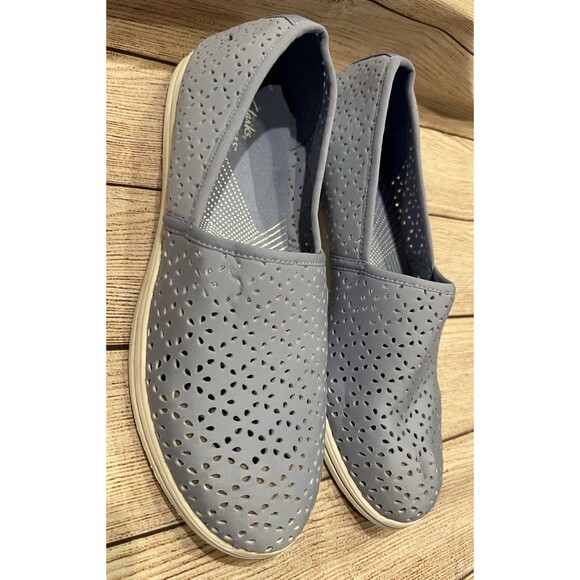 Clarks Cloudsteppers Breeze Emily Loafers in a Blue Lavender Textile Size 11 - Picture 4 of 9